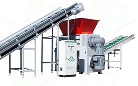 噸包袋撕碎，塑料垃圾桶撕碎，雙軸撕碎機(jī)，剪切式撕碎機(jī)